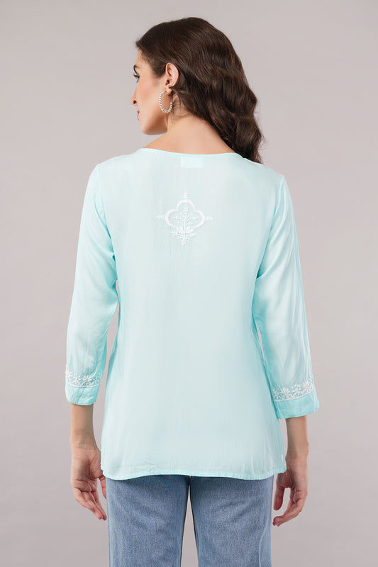 Women's Reyon Straight Fit/Straight Top