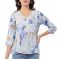 Women's Printed Maslin Straight Fit/Straight Top