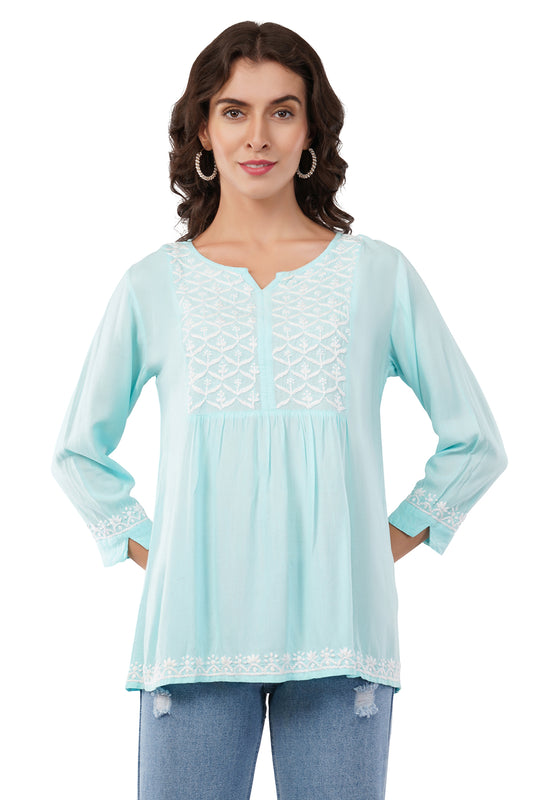 Women's Reyon Straight Fit/Straight Top