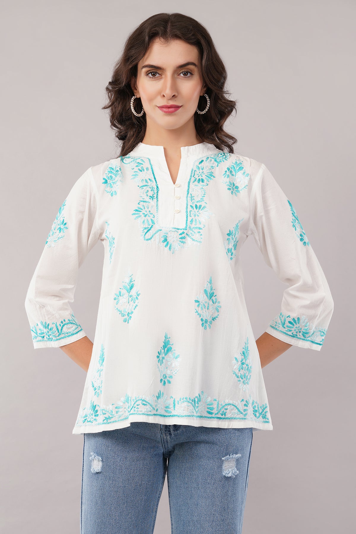 Women's Cotton Straight Fit/Straight Top