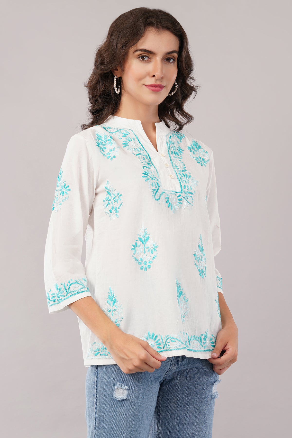 Women's Cotton Straight Fit/Straight Top