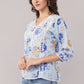 Women's Printed Maslin Straight Fit/Straight Top