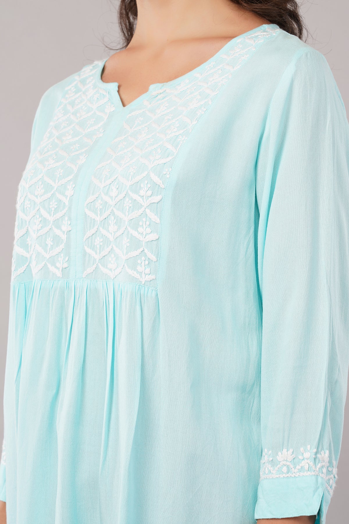 Women's Reyon Straight Fit/Straight Top