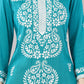 Hand Embroidered Rayon Chikankari Kurta with Pant Set | Ethnic Indian wear- Lucknow Chikankari Suit Set