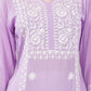 Hand Embroidered Lucknowi Chikankari Regular Straight Modal Kurta/Kurti for Women & Girls