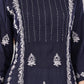 Women's Reyon Straight Fit Tunic Hand Embroidered Lucknowi Chikankari Straight Top | Short Kurti Top for Women & Girls